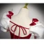 Elegant Burgundy Satin Prom Dresses 2023 A-Line / Princess Square Neckline Puffy Short Sleeve Backless Bow Floor-Length / Long Prom Formal Dresses