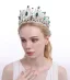 Baroque Vert Faux Diamant Accessoire Cheveux Mariage 2024 Alliage Mariage Accessorize