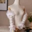 Bridal Gloves White Flower Lace Tulle Wedding Vintage / Retro 2026 Bridal Gloves