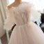 Simple Blanche Perle Noeud Robe De Mariée 2023 Princesse De l'épaule Sans Manches Dos Nu Train De Balayage Mariage
