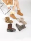 Confortable Marron Daim Vêtement de rue Hiver Bottes De Neige 2024 Cuir À Bout Rond Bottes Femme