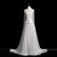 Modest / Simple Ivory Satin Wedding Dresses 2026 A-Line / Princess Strapless Sleeveless Backless Sweep Train