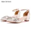 Élégant Blanche Faux Diamant Chaussure De Mariée 2023 Bride Cheville 7 cm Talons Aiguilles À Bout Pointu Mariage Sandales Talons Hauts