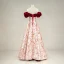 Elegant Burgundy Printing Prom Dresses 2023 A-Line / Princess Off-The-Shoulder Ruffle Short Sleeve Backless Floor-Length / Long Prom Formal Dresses