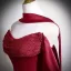 Vintage / Retro Burgundy Satin Prom Dresses 2026 A-Line / Princess Strapless Sleeveless Backless Sweep Train Prom Formal Dresses
