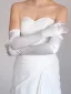 Vintage / Originale Simple Ivoire Faux Diamant Satin Mariage Gants Mariage 2025