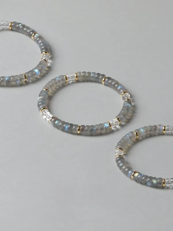 Mode Inhabituel Gris Fait main Cristal Naturel Bracelets 2025 Accessorize