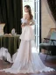 Charmant Champagne Perlage Perle Paillettes Robe De Soirée 2024 Trompette / Sirène Bretelles Spaghetti Sans Manches Dos Nu Longue Soirée Robe De Ceremonie