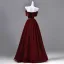 Elegante Burgunderrot Glanz Ballkleider 2026 Ballkleid Bandeau Ärmellos Rückenfreies Lange Festliche Kleider