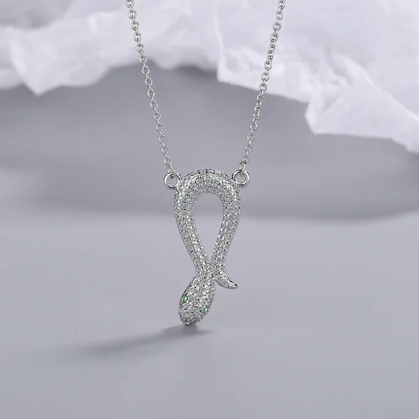 Fashion Silver Rhinestone Street Wear Cubic Zirconia Necklaces Accessories 2023