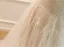 High-end Champagne Handmade  Lace Flower Wedding Dresses 2026 A-Line / Princess Spaghetti Straps Sleeveless Backless Bow Floor-Length / Long Wedding