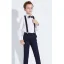 Fashion Black 6-piece Long Sleeve Boys Wedding Suits 2023 Wedding Coat Pants Shirt Tie Vest