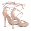 Sexy White Evening Party Womens Sandals 2022 11 cm Stiletto Heels Ankle Strap Open / Peep Toe Sandals High Heels