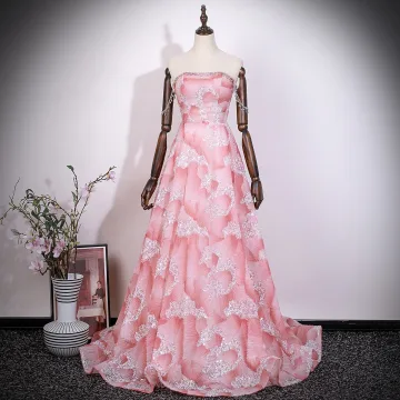 Charmant Rougissant Rose Perlage Paillettes Robe De Bal 2026 Princesse Bustier Sans Manches Dos Nu Longue Robe De Ceremonie