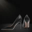 Simple Noire Bureau OL Cuir Escarpins 2023 12 cm Talons Aiguilles À Bout Pointu Escarpins Talons Hauts