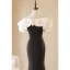 Sexy Black Evening Dresses 2023 Trumpet / Mermaid Ruffle Off-The-Shoulder Short Sleeve Backless Floor-Length / Long Evening Party Formal Dresses