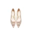 Glittrande Guld Rhinestone Paljetter Brudskor 2024 6 cm Stilettklackar Spetsiga Bröllop Pumps Högklackade