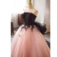 Chic / Beautiful Blushing Pink Beading Appliques Prom Dresses 2023 Ball Gown Strapless Sleeveless Backless Bow Floor-Length / Long Formal Dresses