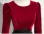 Vintage / Retro Burgundy Beading Velvet Prom Dresses 2025 A-Line / Princess Scoop Neck Long Sleeve Floor-Length / Long Formal Dresses