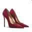 Mooie / Prachtige Bordeaux Avond Leer Pumps 2025 12 cm Naaldhakken / Stiletto Spitse Neus Pumps Hoge Hakken