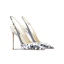 Sexy Silber Pailletten Sandalen Damen 2024 Leder Hochzeit 10 cm Stilettos Spitzschuh Sandaletten Hochhackige