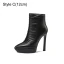 Vintage / Retro Brown Street Wear Leather Womens Boots 2023 13 cm Stiletto Heels Pointed Toe Boots