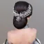 Charmant Argenté Faux Diamant Alliage Mariage Accessoire Cheveux Mariage 2024