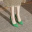 Modest / Simple Khaki Casual Leather Pumps 2022 8 cm Stiletto Heels Open / Peep Toe Pumps High Heels