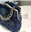 Vintage / Retro Navy Blue Beading Prom Clutch Bags 2024