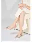 Chic / Belle Champagne Faux Diamant Promo Escarpins 2024 Cuir 5 cm Talons Aiguilles À Bout Pointu Talons Hauts