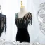 Sexy Noire Paillettes Robe De Soirée 2022 Trompette / Sirène V-Cou Sans Manches Perlage Gland Dos Nu Fendue devant Longue Robe De Ceremonie