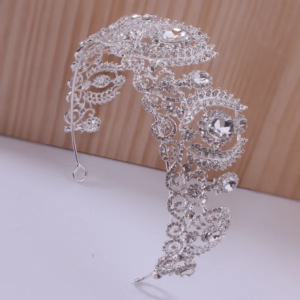 Charming Gold Crystal Rhinestone Wedding Tiara Bridal Hair Accessories 2022 Alloy