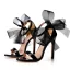 Sexy Rouge Soirée Été Sandales Femme 2023 Bride Cheville Noeud 11 cm Talons Aiguilles Peep Toes / Bout Ouvert Sandales Talons Hauts