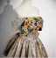 Elegant Gold Sequins Prom Dresses 2024 Ball Gown Strapless Sleeveless Backless Bow Floor-Length / Long Prom Formal Dresses