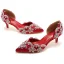 Chic / Beautiful Gold Evening Party Rhinestone Womens Sandals 2023 5 cm Stiletto Heels Pointed Toe Sandals High Heels