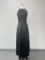 Modest / Simple Black Asymmetrical Evening Dresses 2024 Zipper Up A-Line / Princess Halter Sleeveless Evening Party Formal Dresses