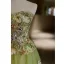 Flower Fairy Sage Green Sequins Lace Flower Prom Dresses 2025 A-Line / Princess Strapless Sleeveless Backless Floor-Length / Long Formal Dresses