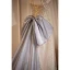 Sexy Champagne Perlage Perle Paillettes Robe De Soirée 2023 Princesse Titulaire Sans Manches Dos Nu Noeud Train De Balayage Soirée Robe De Ceremonie
