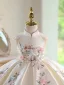 Vintage / Retro Ivory Appliques Beading Pearl Sequins Birthday Flower Girl Dresses 2026 Ball Gown Sleeveless Backless Short