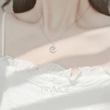 Charming Silver Starry Sky Sterling Silver Evening Party Necklaces Accessories 2023