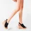Vintage / Retro Leopard Print Street Wear Womens Sandals 2022 11 cm Wedges Open / Peep Toe Sandals