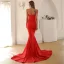 Sexy Noire Fendue devant Robe De Soirée 2022 Robe Boule Bustier Sans Manches Dos Nu Soirée Tribunal Train Robe De Ceremonie