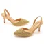 Charming White Pearl Wedding Shoes 2023 7 cm Stiletto Heels Pointed Toe Wedding Sandals High Heels