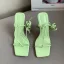 Street Wear Roman Sage Green Womens Sandals 2022 Ankle Strap 8 cm Stiletto Heels Open / Peep Toe Sandals High Heels