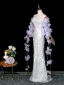 Sexy Scintillantes Argenté Perle Paillettes Fleur Robe De Soirée 2026 Trompette / Sirène Bustier Sans Manches Dos Nu Longue Robe De Ceremonie