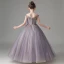 Chic / Beautiful Lavender Beading Sequins Birthday Flower Girl Dresses 2022 Ball Gown Scoop Neck Sleeveless Backless Floor-Length / Long Flower Girl Dresses