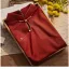 Vintage / Retro Burgundy Evening Party Cheongsam 2025 A-Line / Princess High Neck Short Sleeve Floor-Length / Long