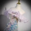 Sexy Sparkly Lavender Laser Sequins Evening Dresses 2023 A-Line / Princess Off-The-Shoulder Sleeveless Backless Floor-Length / Long Evening Party Formal Dresses