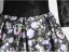 Vintage / Retro Black Printing Prom Dresses 2024 Ball Gown Scoop Neck Long Sleeve Backless Floor-Length / Long Prom Formal Dresses