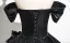 Vintage / Retro Black Flower Satin Prom Dresses 2025 Ball Gown Off-The-Shoulder Short Sleeve Backless Floor-Length / Long Formal Dresses